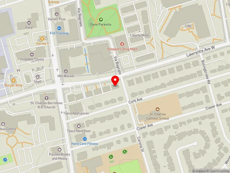 RentSafeTO apartment evaluation map view of 771 LAWRENCE AVE W in Eglinton-Lawrence, Toronto