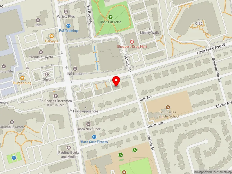 RentSafeTO apartment evaluation map view of 773 LAWRENCE AVE W in Eglinton-Lawrence, Toronto