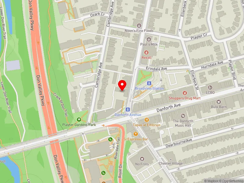 RentSafeTO apartment evaluation map view of 778 BROADVIEW AVE in Toronto-Danforth, Toronto