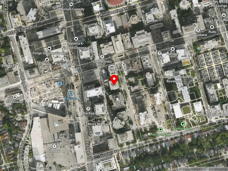 RentSafeTO apartment evaluation satellite view of 78 HOLLY ST in Toronto-St. Paul's, Toronto