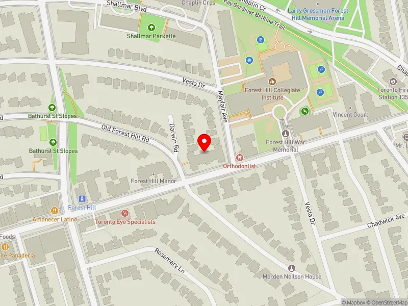 RentSafeTO apartment evaluation map view of 780 EGLINTON AVE W in Eglinton-Lawrence, Toronto