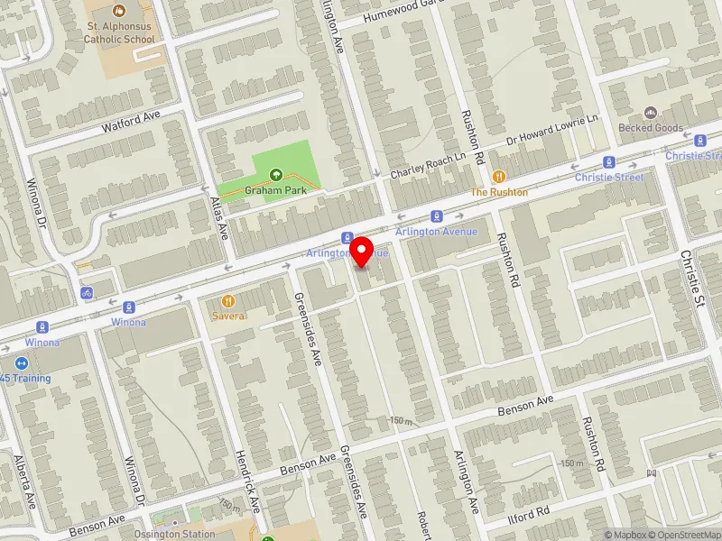 RentSafeTO apartment evaluation map view of 781 ST CLAIR AVE W in Toronto-St. Paul's, Toronto