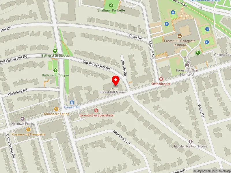 RentSafeTO apartment evaluation map view of 790 EGLINTON AVE W in Eglinton-Lawrence, Toronto