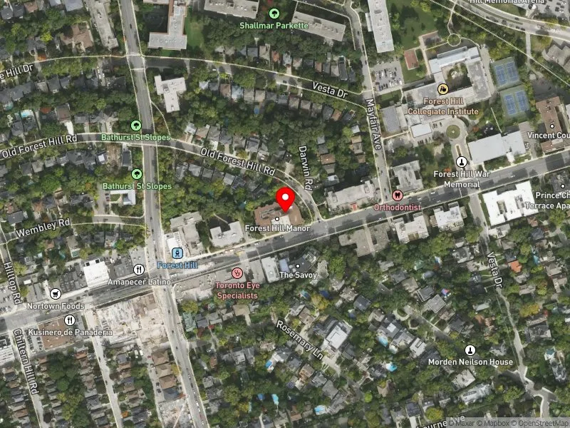 RentSafeTO apartment evaluation satellite view of 790 EGLINTON AVE W in Eglinton-Lawrence, Toronto