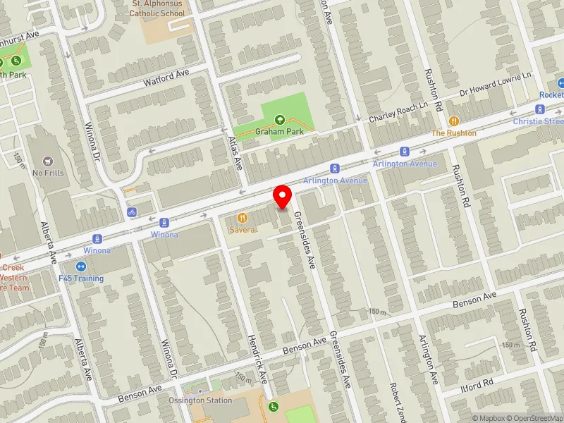RentSafeTO apartment evaluation map view of 795 ST CLAIR AVE W in Toronto-St. Paul's, Toronto