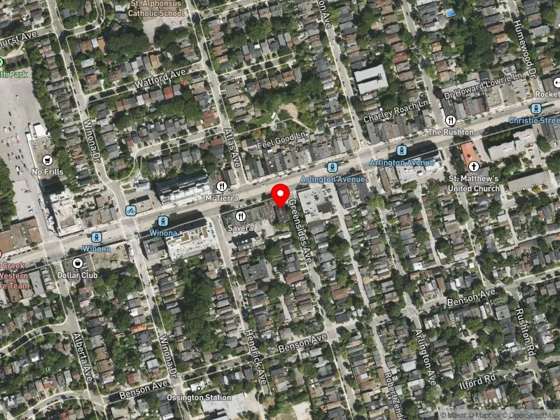 RentSafeTO apartment evaluation satellite view of 795 ST CLAIR AVE W in Toronto-St. Paul's, Toronto
