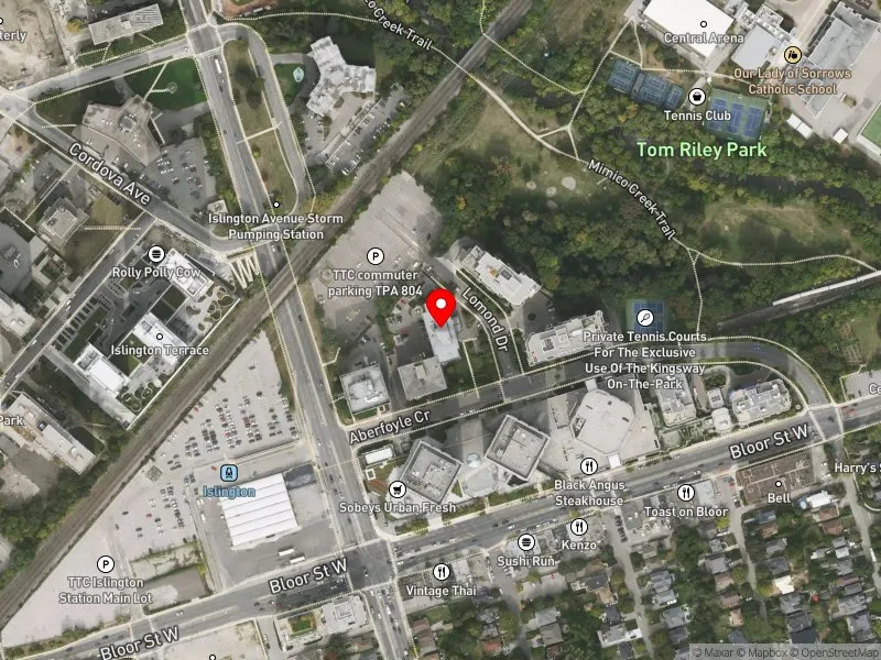 RentSafeTO apartment evaluation satellite view of 8 LOMOND DR in Etobicoke-Lakeshore, Toronto