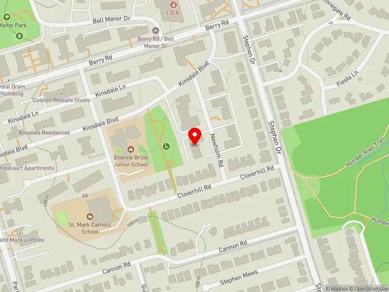 RentSafeTO apartment evaluation map view of 8 NEWHOLM RD in Etobicoke-Lakeshore, Toronto