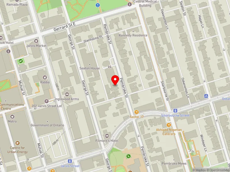 RentSafeTO apartment evaluation map view of 80-82 PEMBROKE ST in Toronto Centre, Toronto