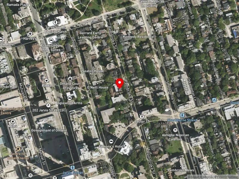RentSafeTO apartment evaluation satellite view of 80-82 PEMBROKE ST in Toronto Centre, Toronto