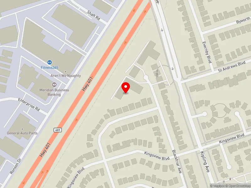 RentSafeTO apartment evaluation map view of 80 BLACKFRIAR AVE in Etobicoke North, Toronto