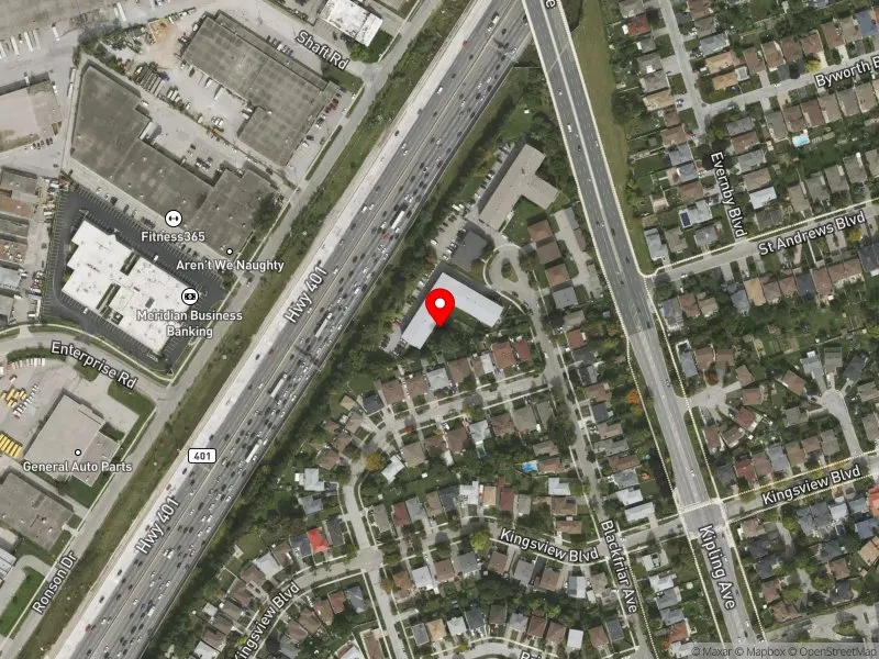 RentSafeTO apartment evaluation satellite view of 80 BLACKFRIAR AVE in Etobicoke North, Toronto