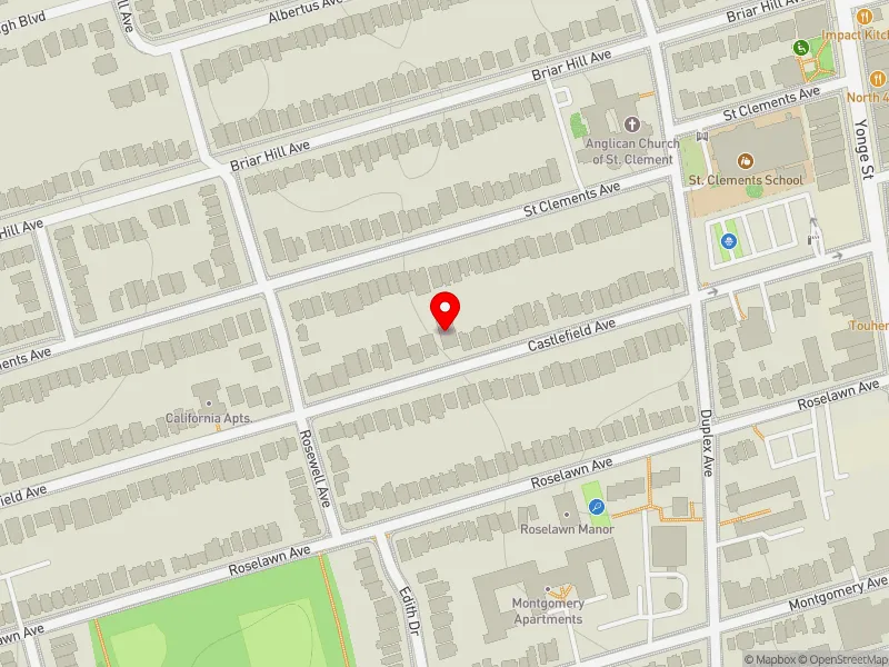 RentSafeTO apartment evaluation map view of 80 CASTLEFIELD AVE in Eglinton-Lawrence, Toronto