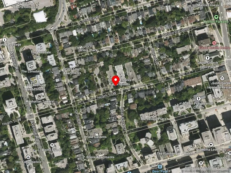 RentSafeTO apartment evaluation satellite view of 80 HEATH ST W in Toronto-St. Paul's, Toronto