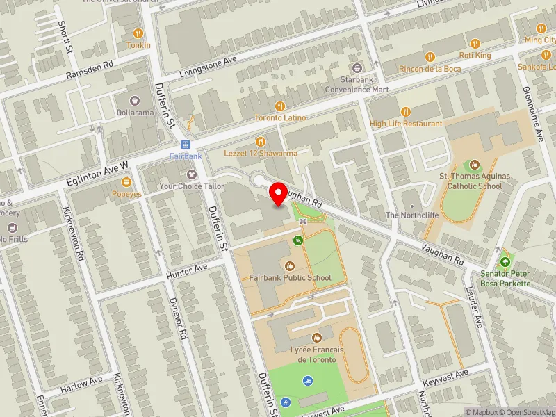 RentSafeTO apartment evaluation map view of 800 VAUGHAN RD in Toronto-St. Paul's, Toronto