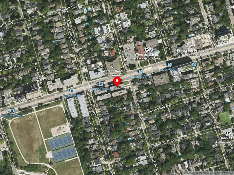 RentSafeTO apartment evaluation satellite view of 82 WARREN RD in Toronto-St. Paul's, Toronto