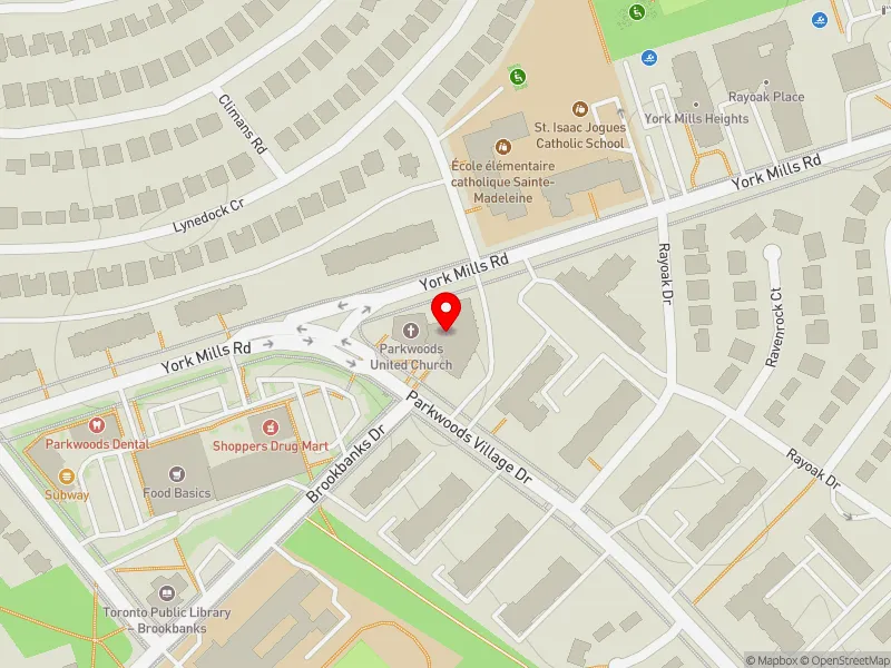 RentSafeTO apartment evaluation map view of 83 PARKWOODS VILLAGE DR in Don Valley East, Toronto