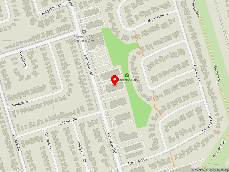 RentSafeTO apartment evaluation map view of 831 KENNEDY RD in Scarborough Centre, Toronto