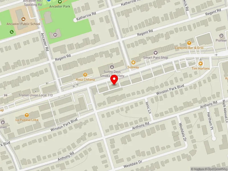 RentSafeTO apartment evaluation map view of 833 WILSON AVE in York Centre, Toronto