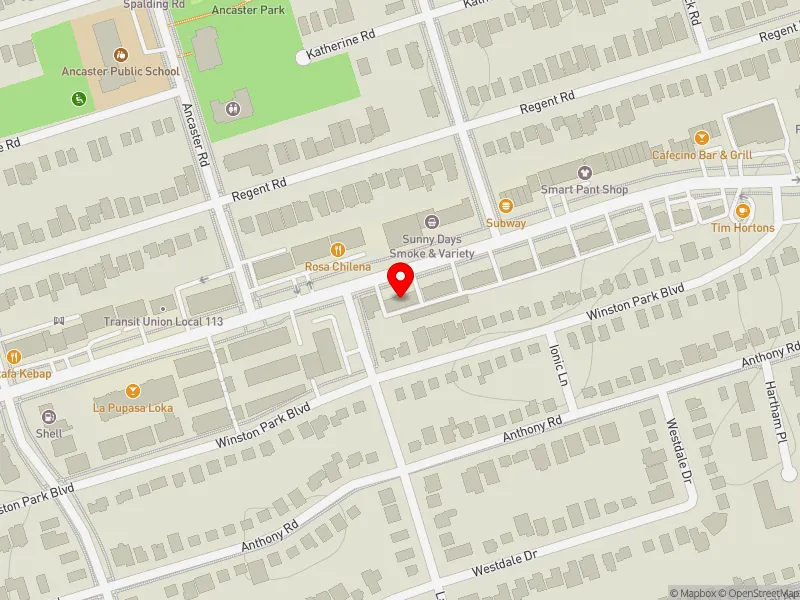 RentSafeTO apartment evaluation map view of 835 WILSON AVE in York Centre, Toronto