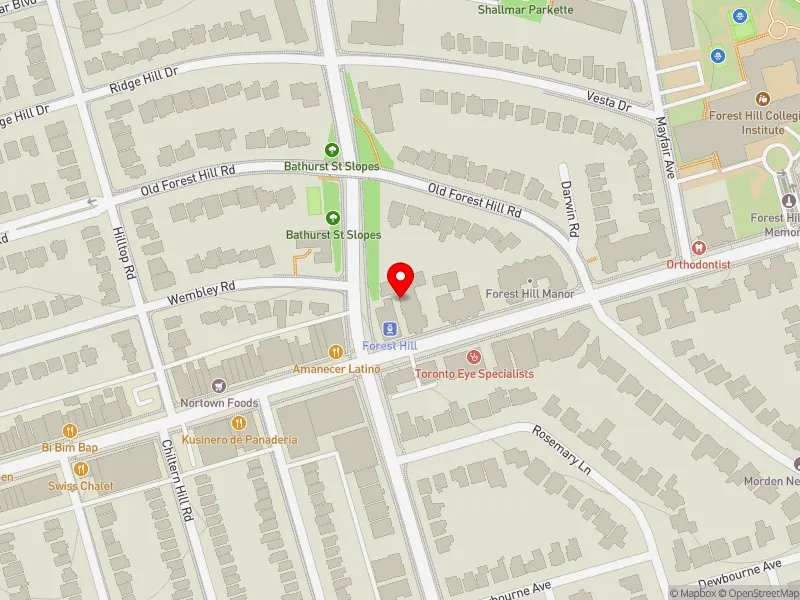 RentSafeTO apartment evaluation map view of 840 EGLINTON AVE W in Eglinton-Lawrence, Toronto
