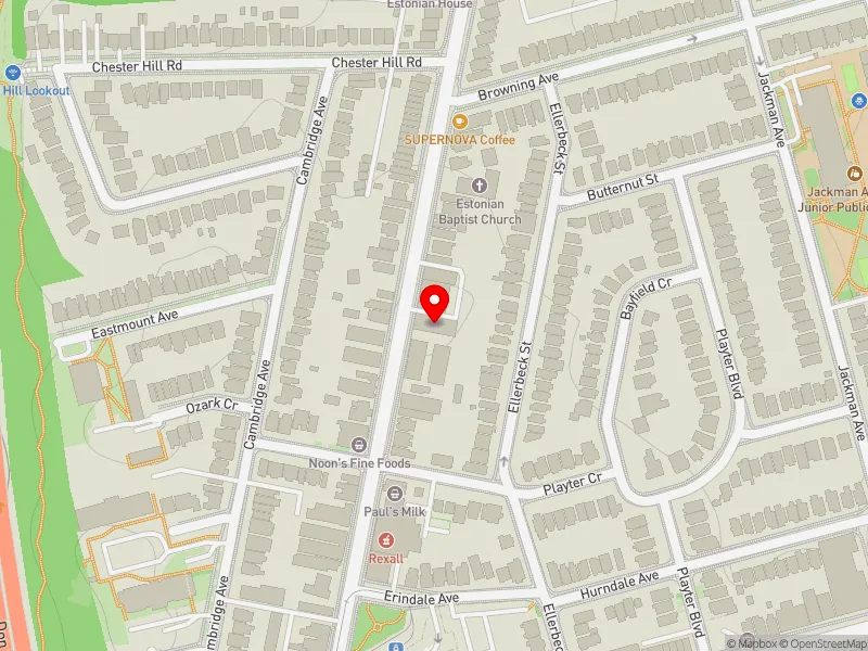 RentSafeTO apartment evaluation map view of 849 BROADVIEW AVE in Toronto-Danforth, Toronto