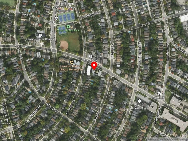 RentSafeTO apartment evaluation satellite view of 855 MILLWOOD RD in Don Valley West, Toronto