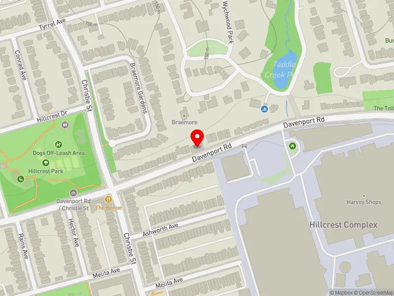 RentSafeTO apartment evaluation map view of 858 DAVENPORT RD in Toronto-St. Paul's, Toronto