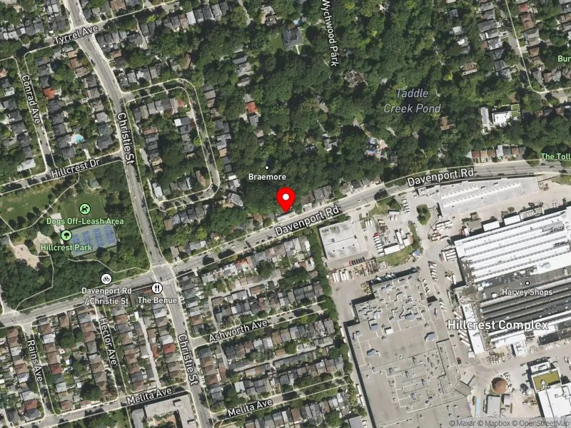 RentSafeTO apartment evaluation satellite view of 858 DAVENPORT RD in Toronto-St. Paul's, Toronto
