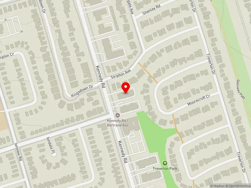 RentSafeTO apartment evaluation map view of 859 KENNEDY RD in Scarborough Centre, Toronto