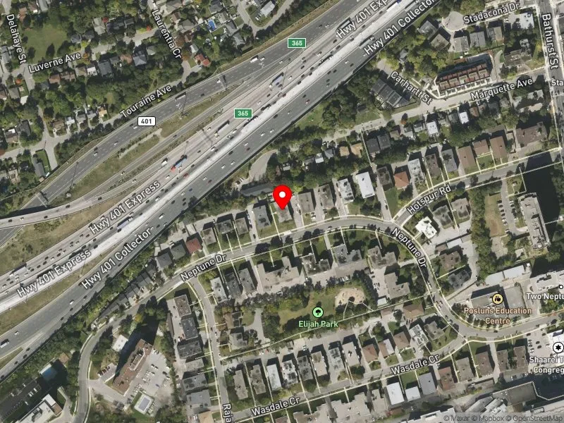 RentSafeTO apartment evaluation satellite view of 86 NEPTUNE DR in Eglinton-Lawrence, Toronto
