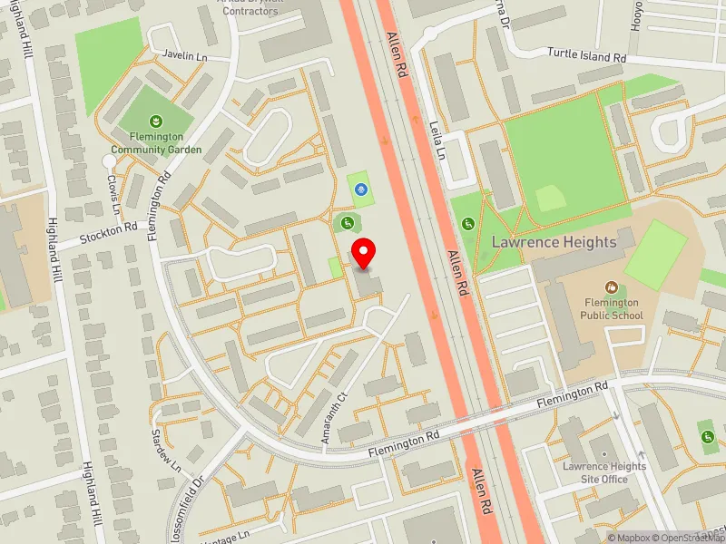 RentSafeTO apartment evaluation map view of 87 AMARANTH CRT in Eglinton-Lawrence, Toronto