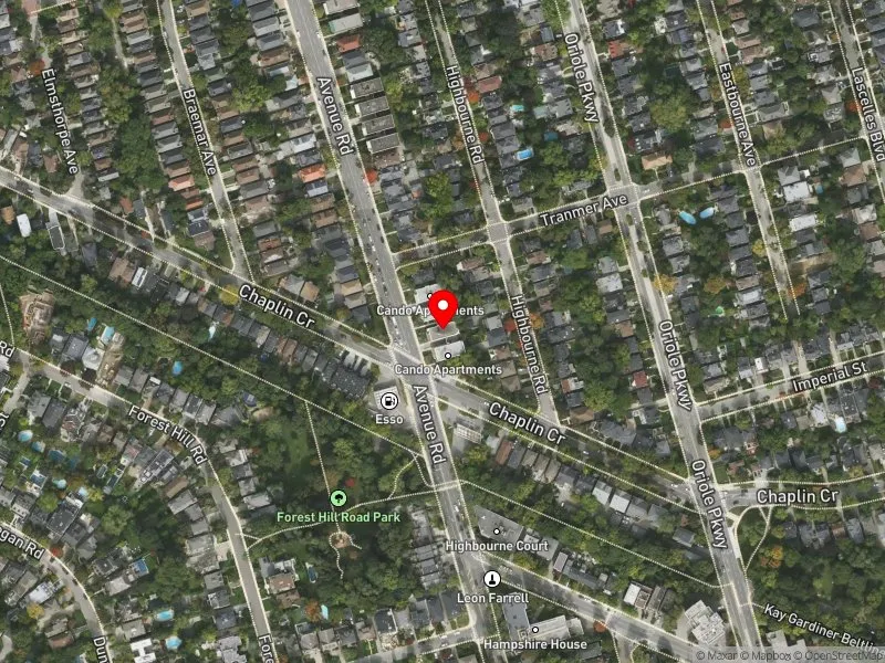 RentSafeTO apartment evaluation satellite view of 871 AVENUE RD in Toronto-St. Paul's, Toronto