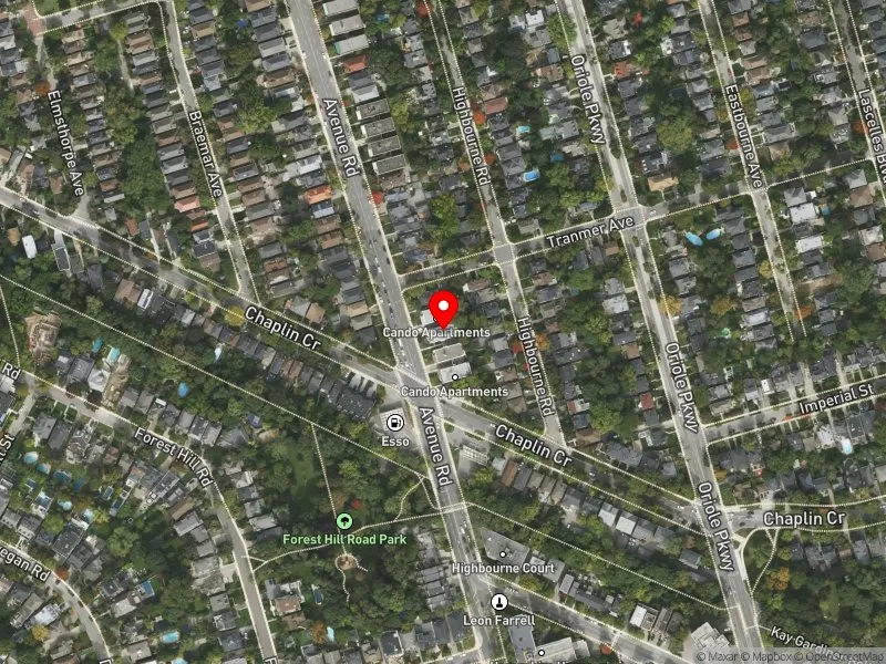 RentSafeTO apartment evaluation satellite view of 873 AVENUE RD in Toronto-St. Paul's, Toronto