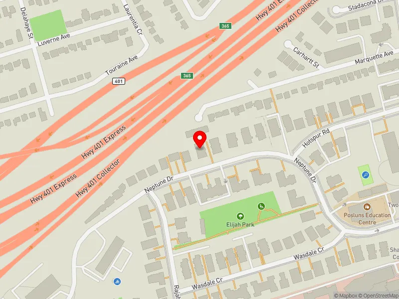 RentSafeTO apartment evaluation map view of 88 NEPTUNE DR in Eglinton-Lawrence, Toronto