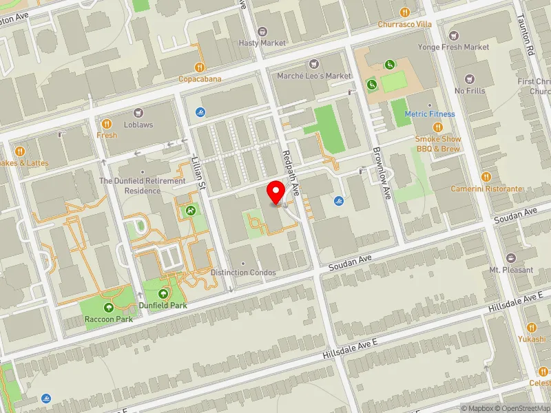RentSafeTO apartment evaluation map view of 88 REDPATH AVE in Toronto-St. Paul's, Toronto