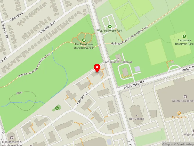 RentSafeTO apartment evaluation map view of 880 PHARMACY AVE in Scarborough Centre, Toronto