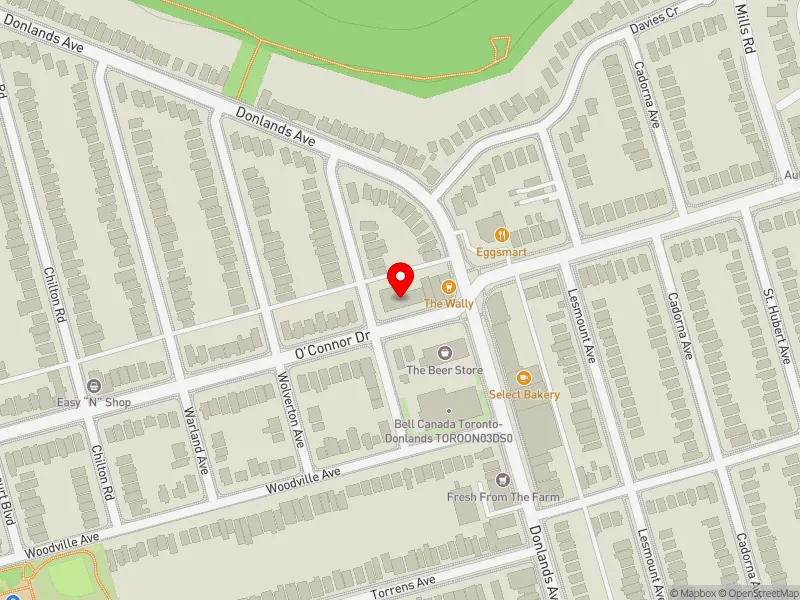 RentSafeTO apartment evaluation map view of 9 ELMSDALE RD in Toronto-Danforth, Toronto