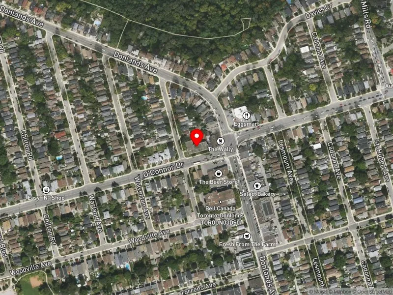 RentSafeTO apartment evaluation satellite view of 9 ELMSDALE RD in Toronto-Danforth, Toronto