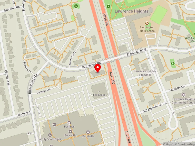 RentSafeTO apartment evaluation map view of 9 FLEMINGTON RD in Eglinton-Lawrence, Toronto