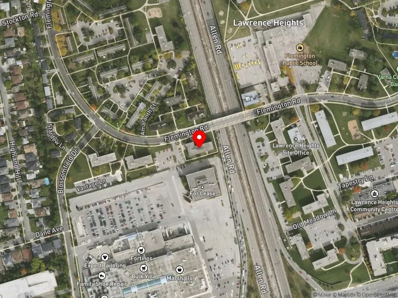 RentSafeTO apartment evaluation satellite view of 9 FLEMINGTON RD in Eglinton-Lawrence, Toronto