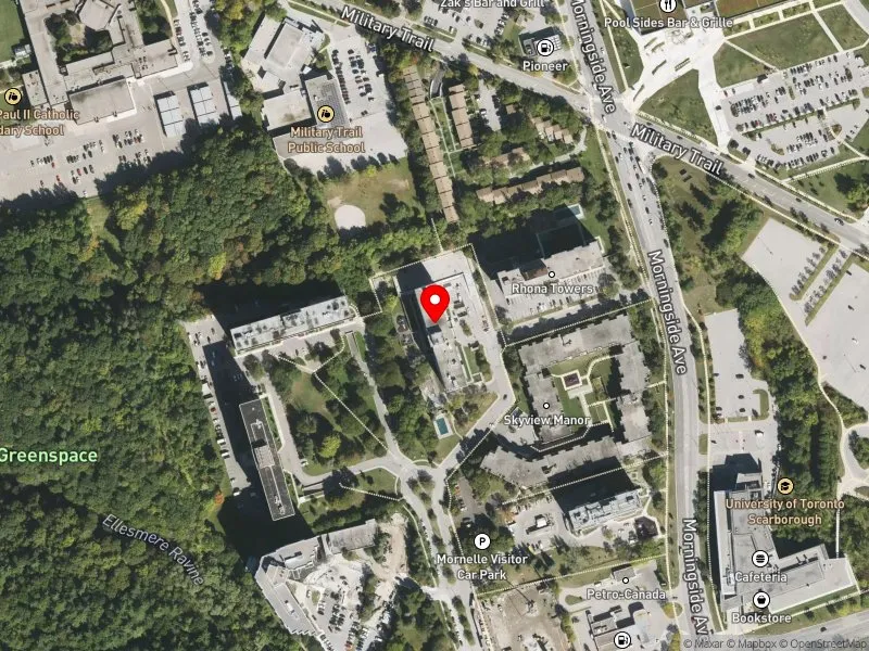 RentSafeTO apartment evaluation satellite view of 90 MORNELLE CRT in Scarborough-Guildwood, Toronto