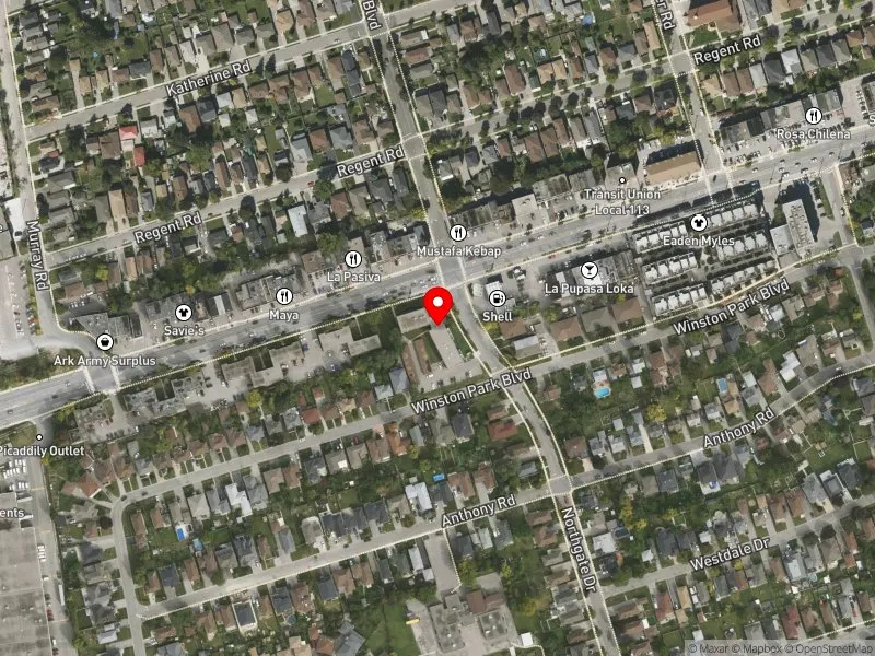 RentSafeTO apartment evaluation satellite view of 921 WILSON AVE in York Centre, Toronto