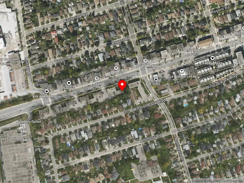 RentSafeTO apartment evaluation satellite view of 923-925 WILSON AVE in York Centre, Toronto