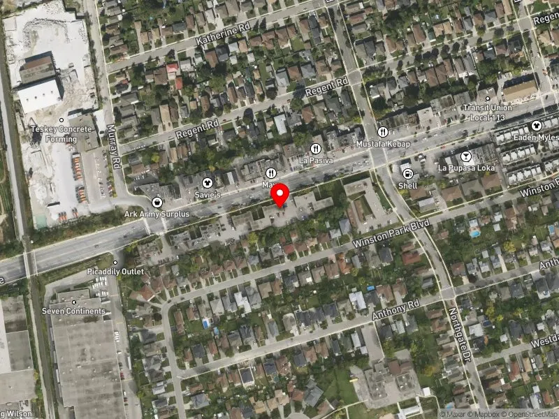 RentSafeTO apartment evaluation satellite view of 927-931 WILSON AVE in York Centre, Toronto