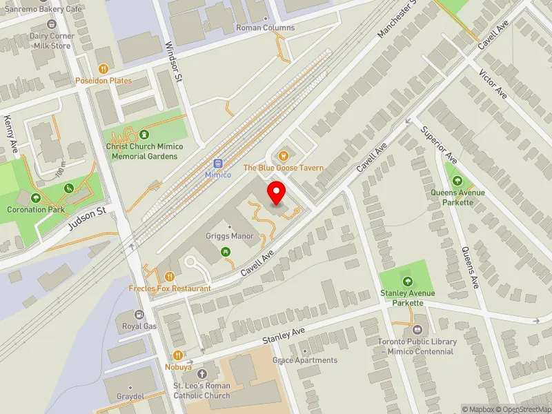 RentSafeTO apartment evaluation map view of 98 CAVELL AVE in Etobicoke-Lakeshore, Toronto