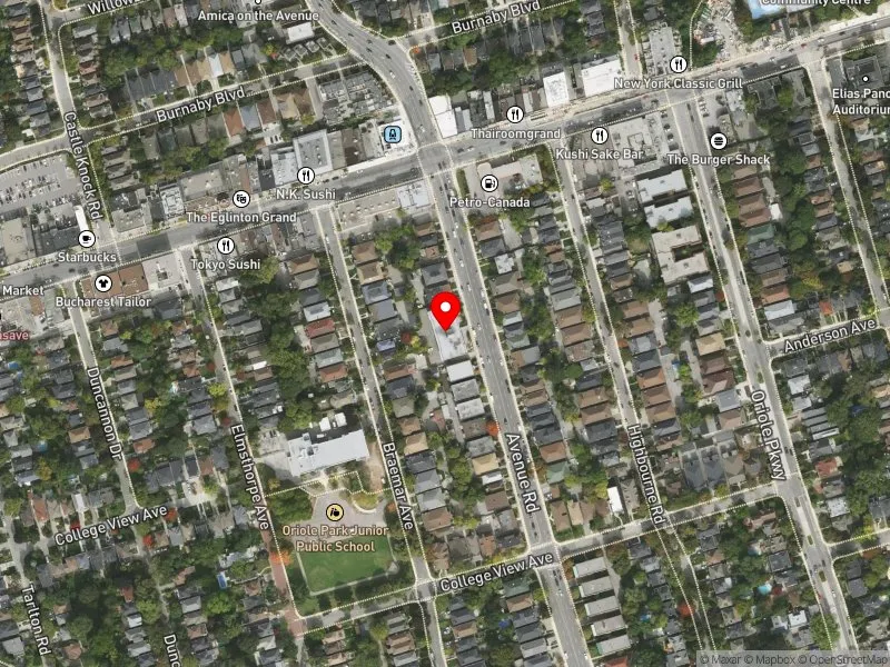 RentSafeTO apartment evaluation satellite view of 990 AVENUE RD in Toronto-St. Paul's, Toronto