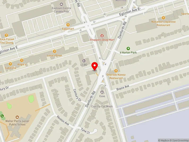 RentSafeTO apartment evaluation map view of 998 DANFORTH RD in Scarborough Southwest, Toronto